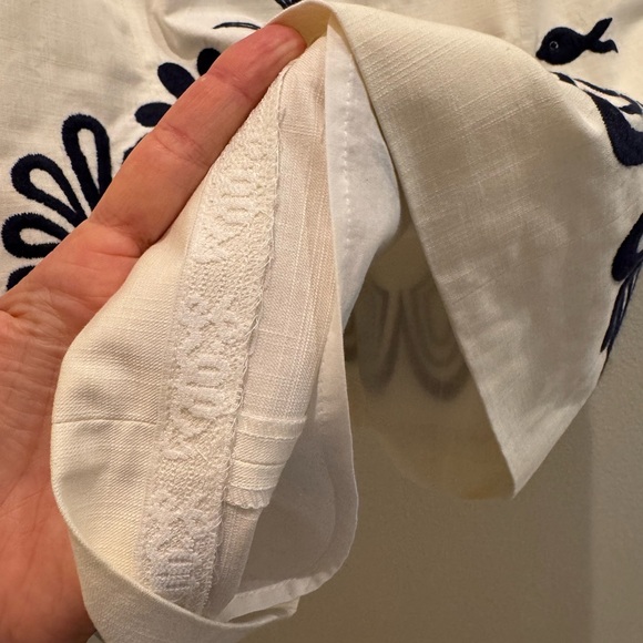 NWT Lilly Pulitzer Strapless Dress in White and Navy - Picture 6 of 7